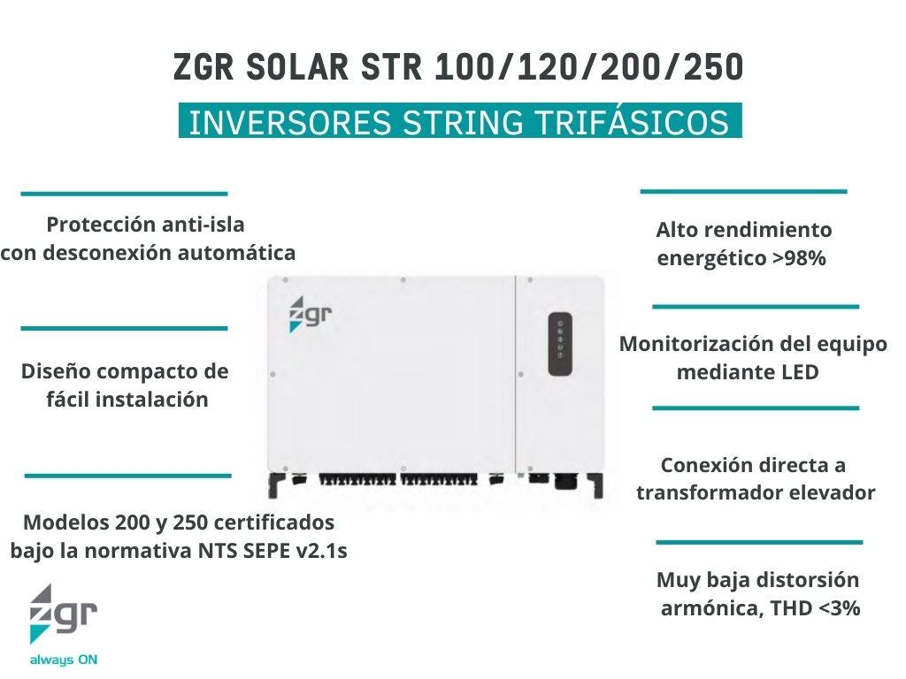 Inversor solar 100, 120, 200, 250