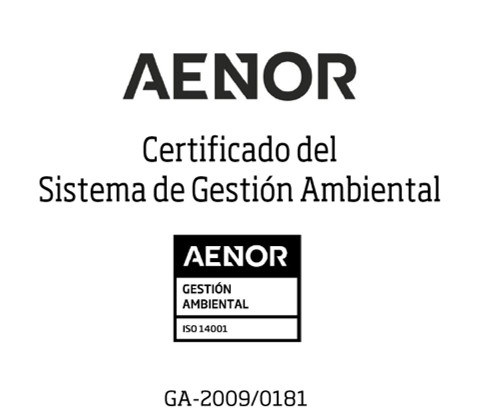 Certificado del Sistema de Gestión Ambiental de ZGR Corporación