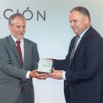 José Antonio Grande recogiendo el premio Pyme Exportadora 2025