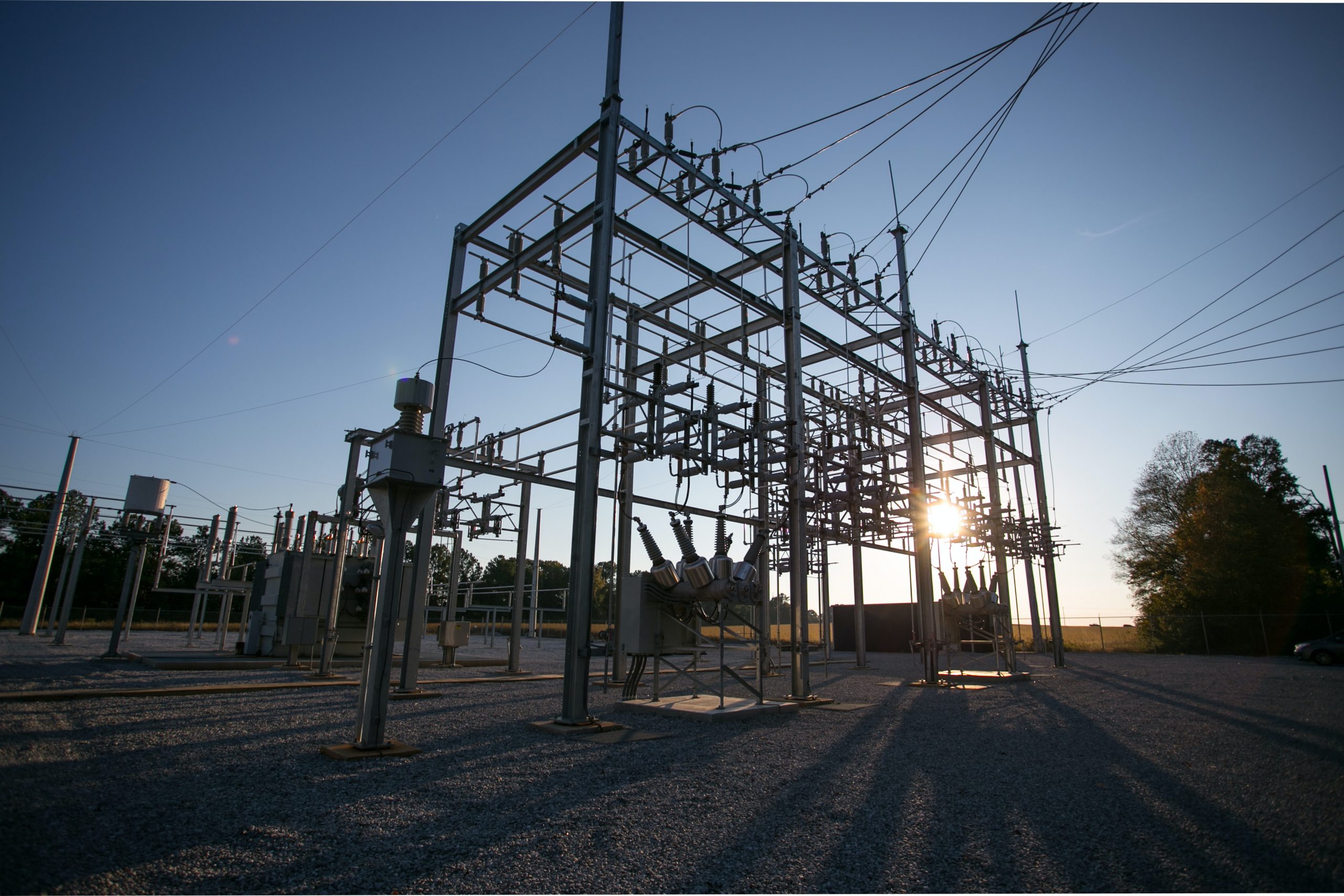 Reto eléctrico: Imagen de una subestación eléctrica de España